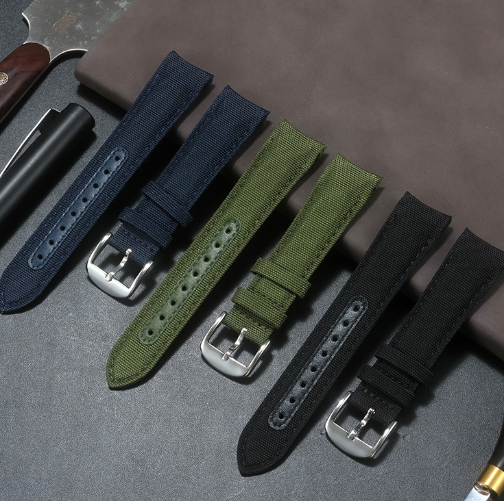 20mm Curved End Nylon Watch Strap For Rolex Daytona Submariner