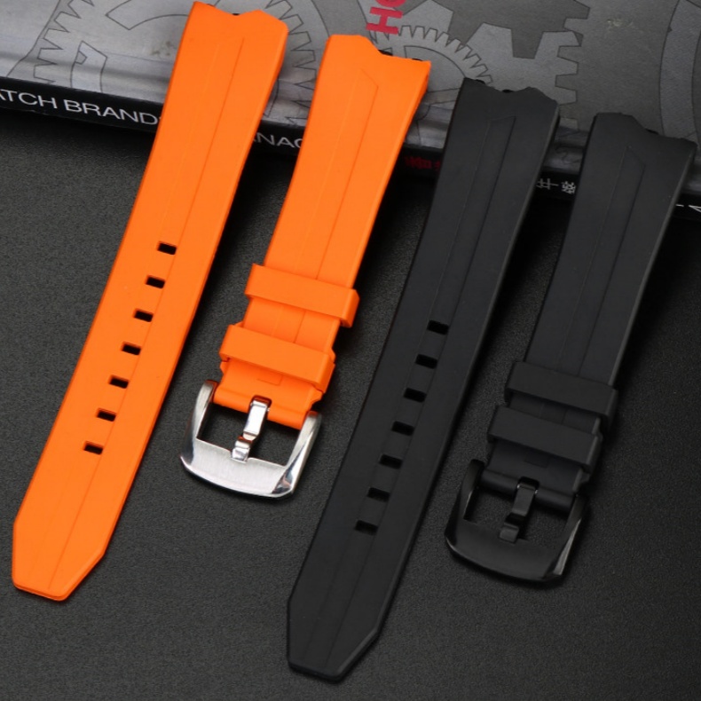 20mm FKM Rubber Watch Strap For Hamilton Hamilton Ventura Elvis80 Anniversary (1)