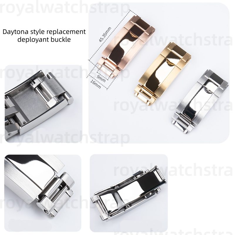 20mm FKM Rubber Watch Strap With Steel Sheet For Rolex Daytona Submariner GMT Oysterflex (1) 20mm FKM Rubber Watch Strap With Steel Sheet For Rolex Daytona Submariner GMT Oysterflex