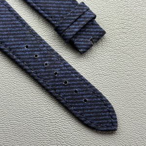 21mm 25mm Custom Denim Jeans Strap For Patek Philippe Nautilus