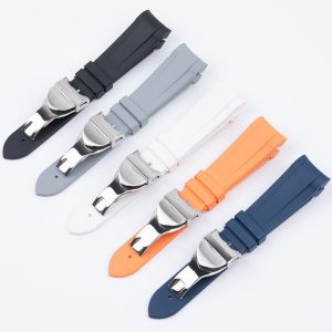22mm FKM Rubber Watch Strap For Tudor Black Bay BB41