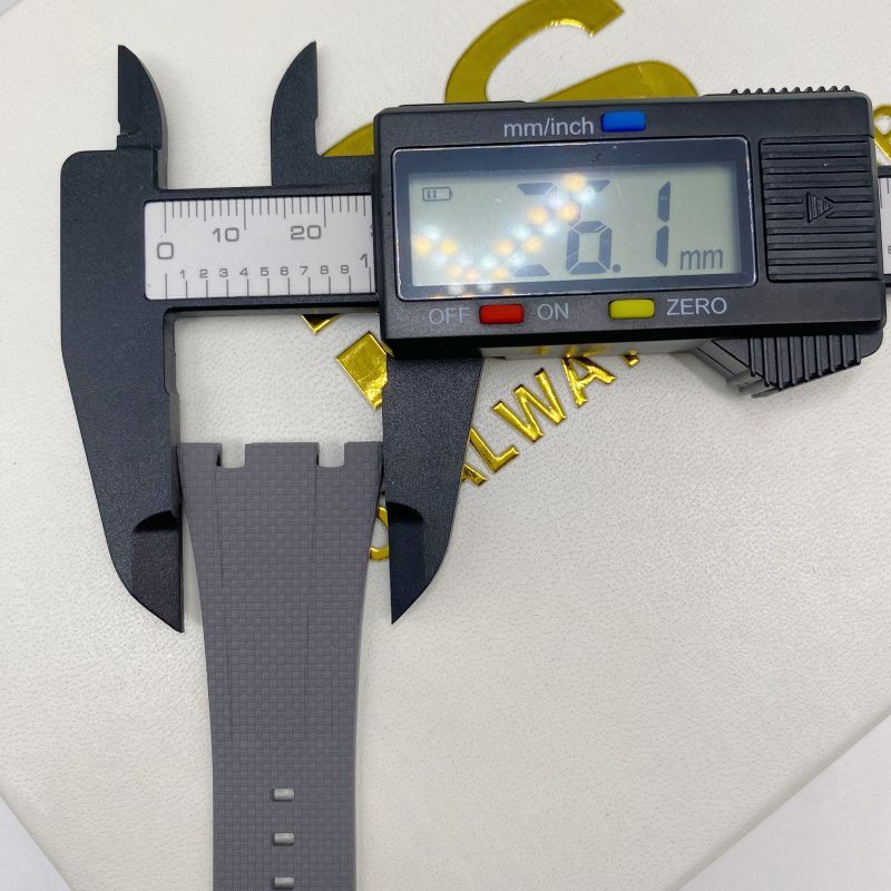 26mm 28mm FKM Rubber Strap With Sailcloth Canvas Pattern For Audemars Piguet Royal Oak 15400 15500 26240 26331 And More (3) 26mm 28mm FKM Rubber Strap With Sailcloth Canvas Pattern For Audemars Piguet Royal Oak 15400 15500 26240 26331 And More (8)