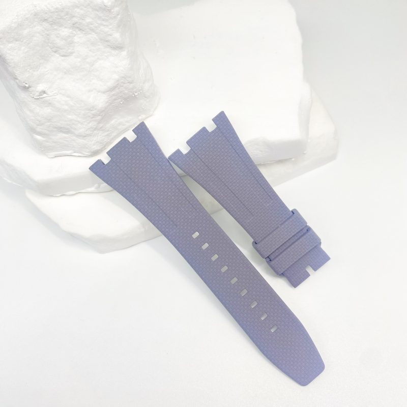 26mm 28mm FKM Rubber Strap With Sailcloth Canvas Pattern For Audemars Piguet Royal Oak 15400 15500 26240 26331 And More (4) 26mm 28mm FKM Rubber Strap With Sailcloth Canvas Pattern For Audemars Piguet Royal Oak 15400 15500 26240 26331 And More (8)
