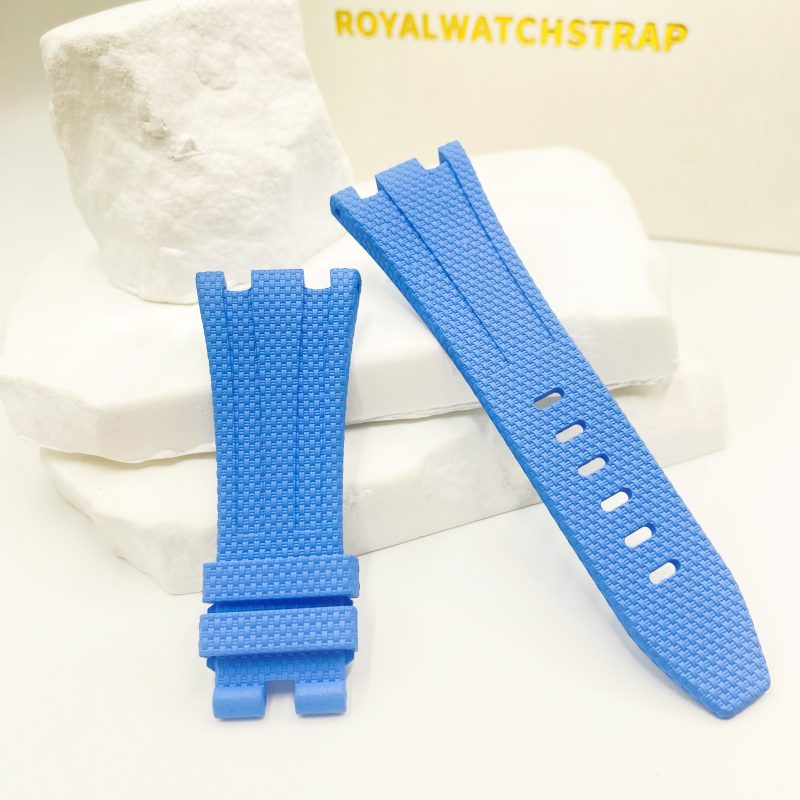 26mm 28mm FKM Rubber Strap With Sailcloth Canvas Pattern For Audemars Piguet Royal Oak 15400 15500 26240 26331 And More (7) 26mm 28mm FKM Rubber Strap With Sailcloth Canvas Pattern For Audemars Piguet Royal Oak 15400 15500 26240 26331 And More (8)