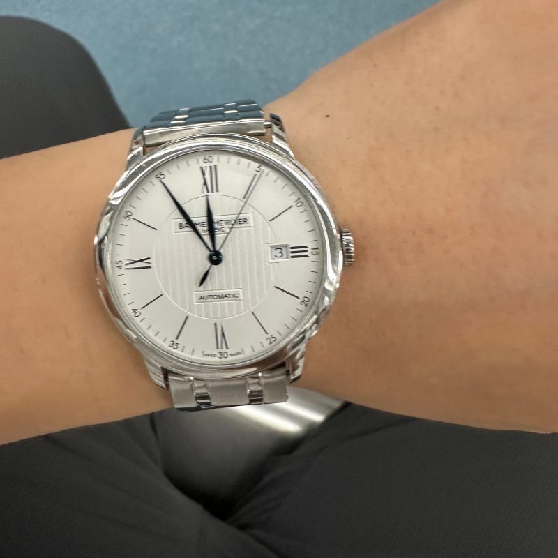 Curved Stainless Steel Band for Baume & Mercier Bracelet Replacement Capeland Classima Clifton Steel Strap Curved Stainless Steel Band for Baume & Mercier Bracelet Replacement Capeland Classima Clifton Steel Strap