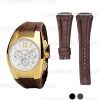 Custom Alligator Leather Strap For BVLGARI ERGON EG40C6GLDCH