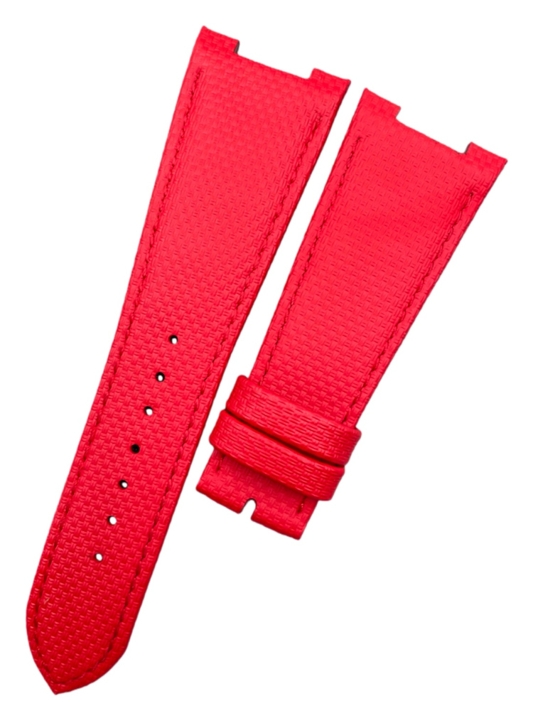 Custom FKM Rubber Strap With Canvas Pattern For Patek Philippe Nautilus 57125711 With Steel Adapter (1) Custom FKM Rubber Strap With Canvas Pattern For Patek Philippe Nautilus 57125711 With Steel Adapter