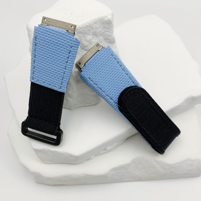 Custom Replacement Canvas Pattern Rubber Velcro & Elastic Strap for Richard Mille (3) Custom Replacement Canvas Pattern Rubber Velcro & Elastic Strap for Richard Mille (2)
