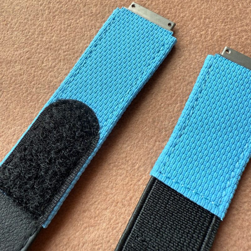 Custom Replacement Canvas Pattern Rubber Velcro & Elastic Strap for Richard Mille (7) Custom Replacement Canvas Pattern Rubber Velcro & Elastic Strap for Richard Mille