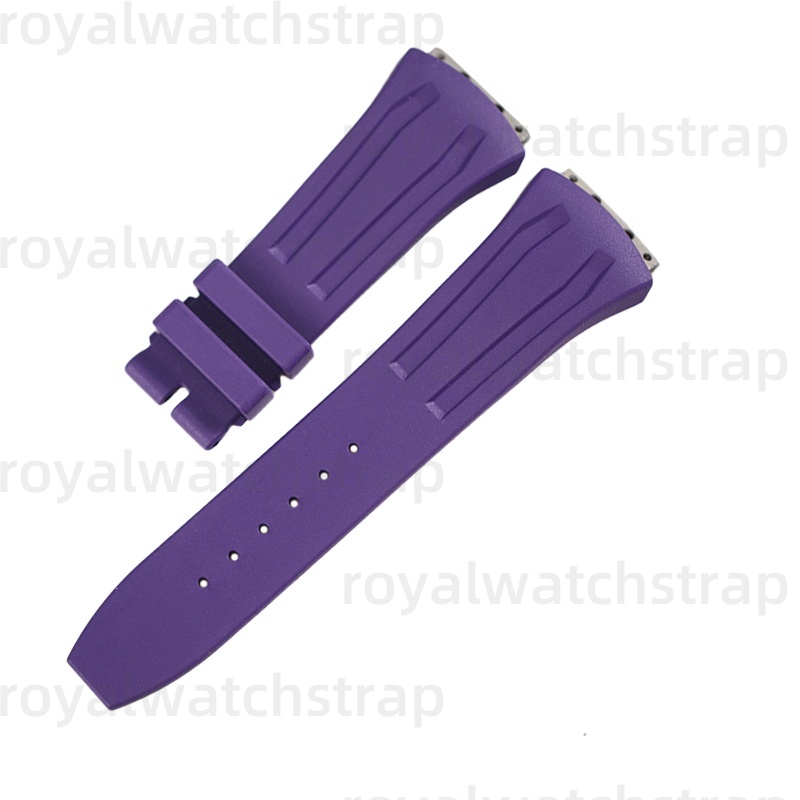  FKM Rubber Watch Strap For Audemars Piguet Royal Oak 26560 26577 26620 (1)