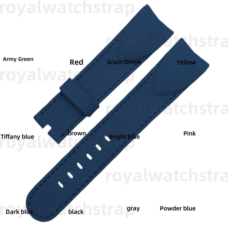 High Quality FKM Rubber Replacement Watch Strap For Corum Admiral Watch (3) High Quality FKM Rubber Replacement Watch Strap For Corum Admiral Watch (1)
