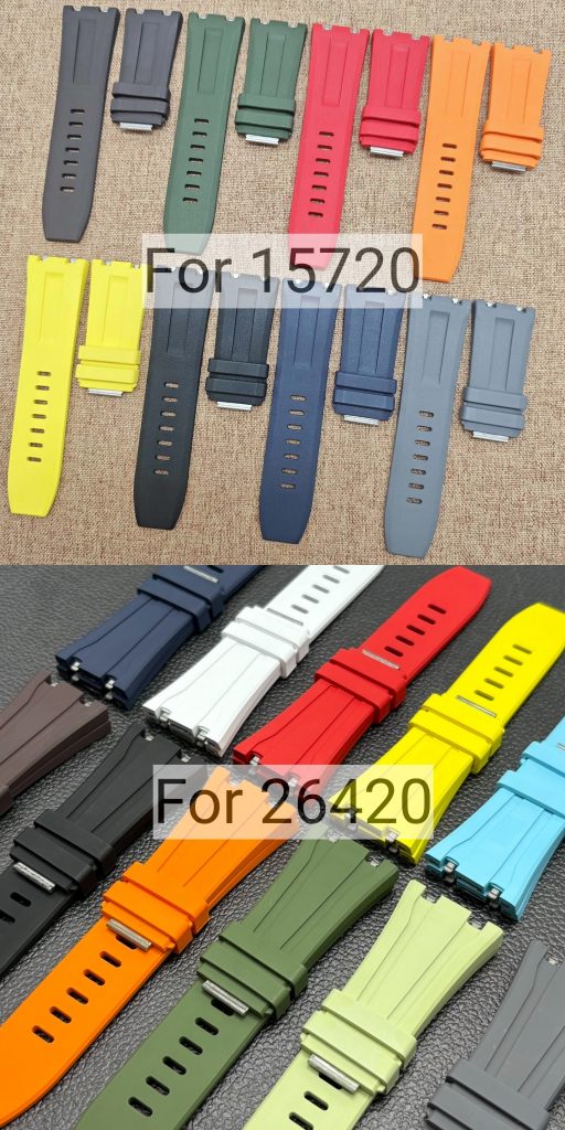Quick Release FKM Rubber strap for Audemars Piguet Royal Oak 26420 15720 (8)