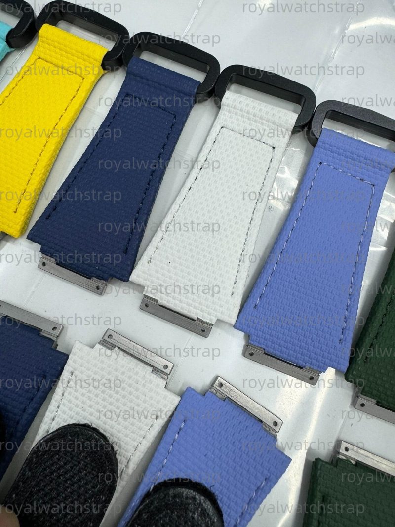 Custom Canvas Pattern Rubber Velcro & Elastic strap for Richard Mille Custom Canvas Pattern Rubber Velcro & Elastic strap for Richard Mille