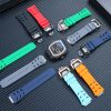 Waterproof FKM Fluororubber Rubber Watch Strap For Richard Mille RM67-02-01