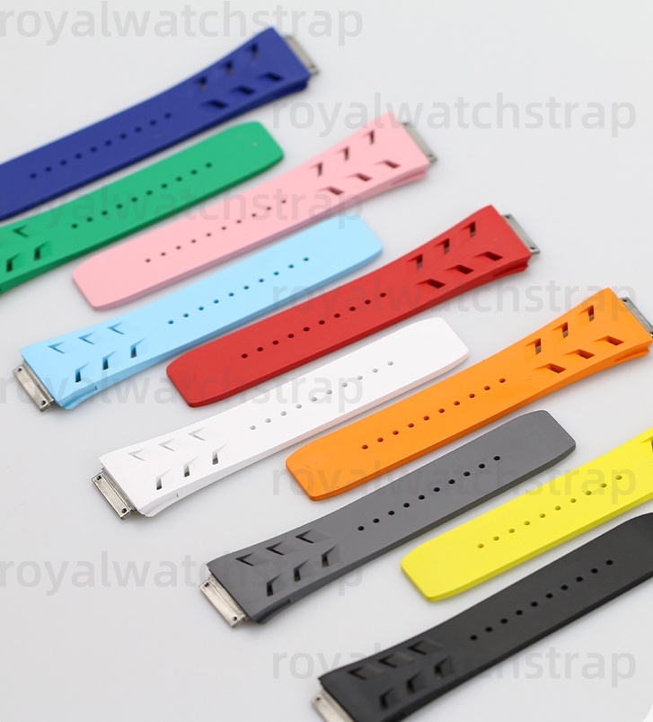 Waterproof FKM Rubber Watch Strap For Richard Mille RM67-02-01