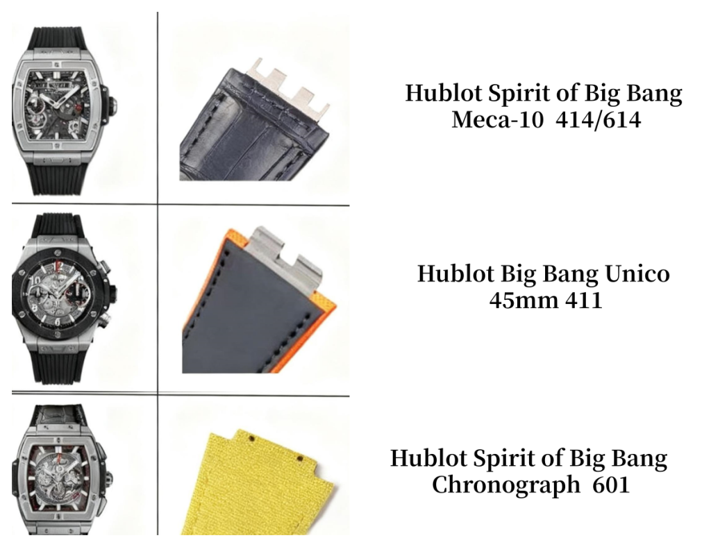 adapter type of different hublot watch (1)