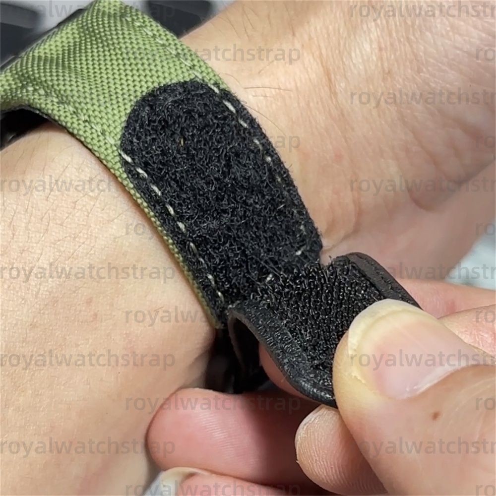Customized Canvas Velcro & Elastic watch band For Audemars Piguet Royal Oak Offshore strap