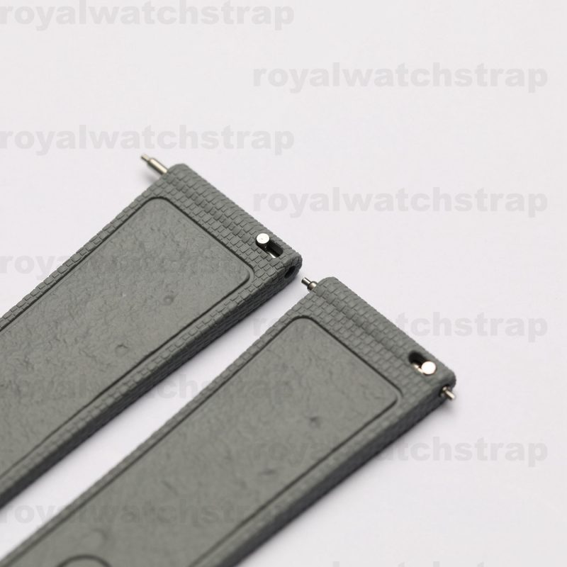 20mm FKM Rubber Straps For Omega Seamaster Aqua Terra 41mm Dial With Butterfly Clasp