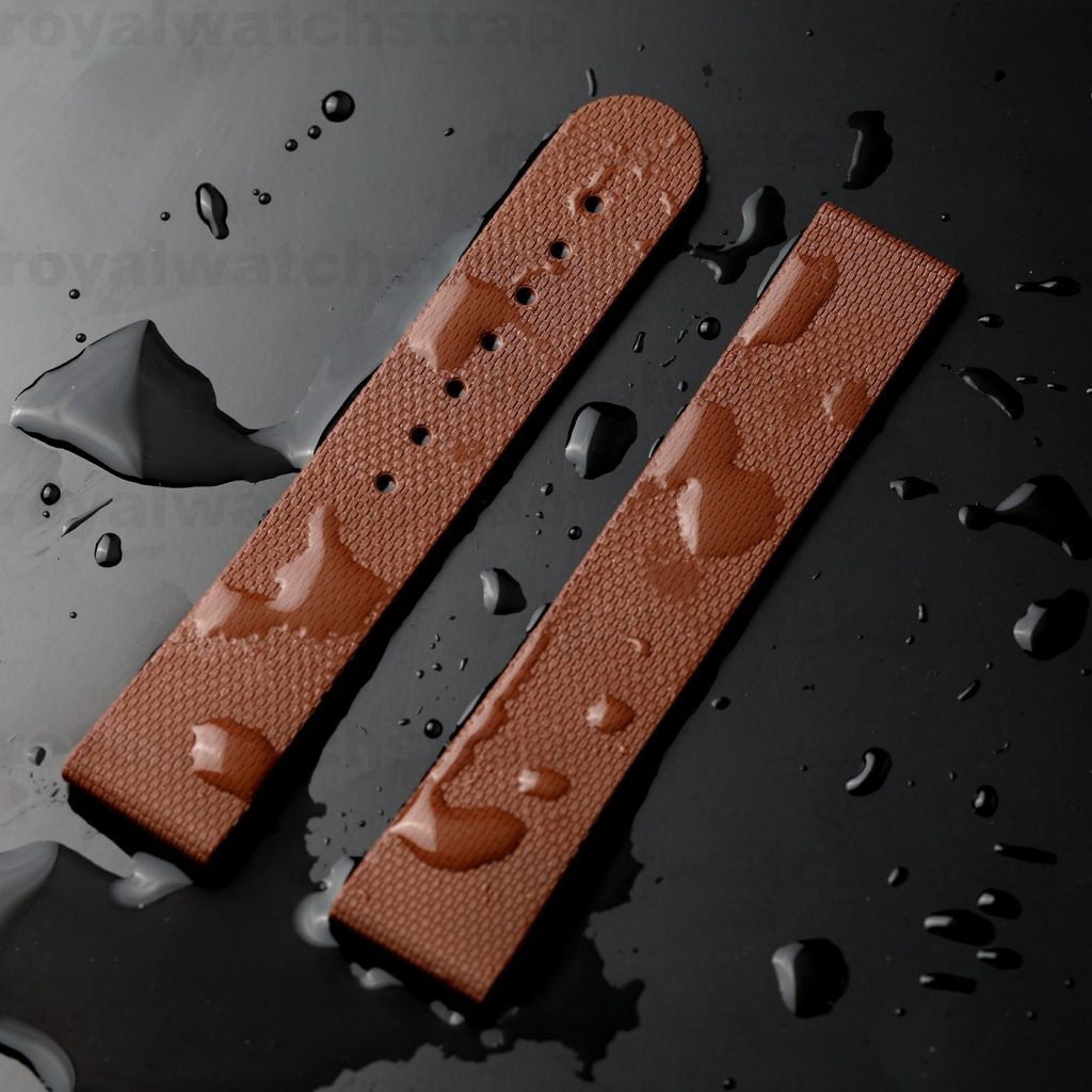 20mm FKM Rubber Straps For Omega Seamaster Aqua Terra 41mm Dial With Butterfly Clasp
