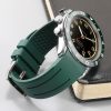 21mm 22mm Fluororubber Watch Strap For Rolex Submariner Curved-End (Multiple Color)