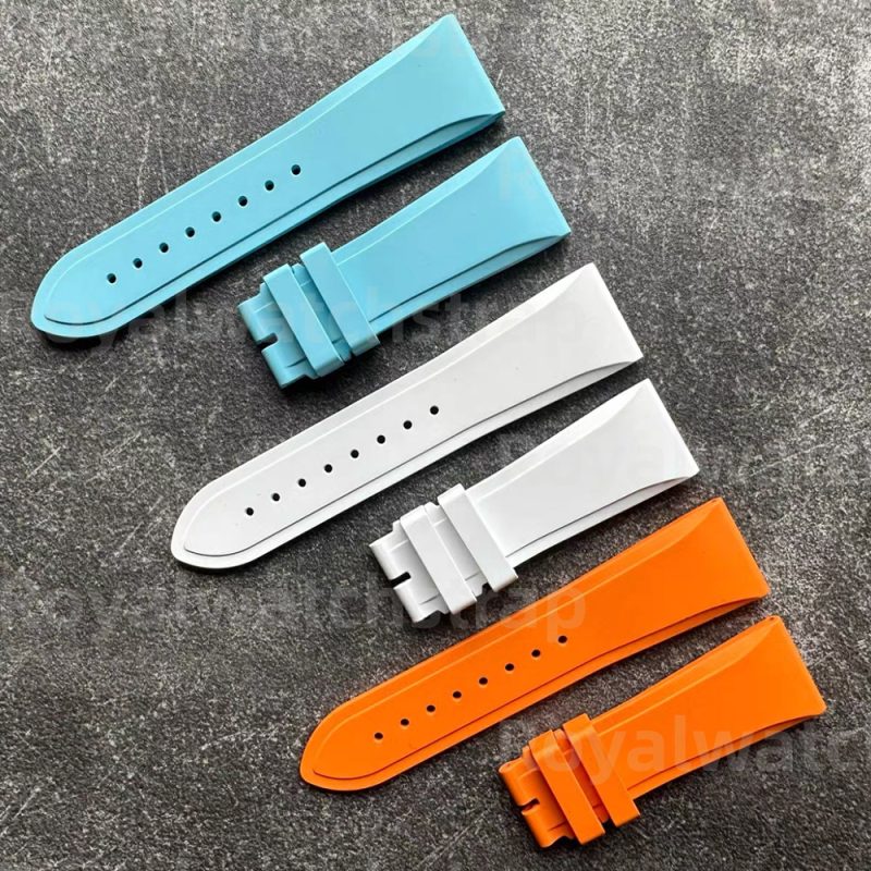 23mm Fluororubber FKM Rubber Watch Strap For Vacheron Constantin Overseas 4500S (2) 23mm Fluororubber FKM Rubber Watch Strap For Vacheron Constantin Overseas 4500S
