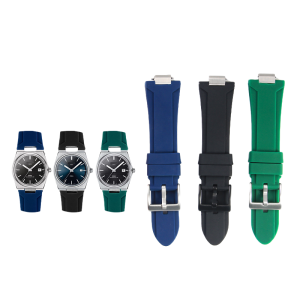 26-12mm Silicone Watch Strap for TISSOT PRX Super Player T137 Quick-Release Adapter