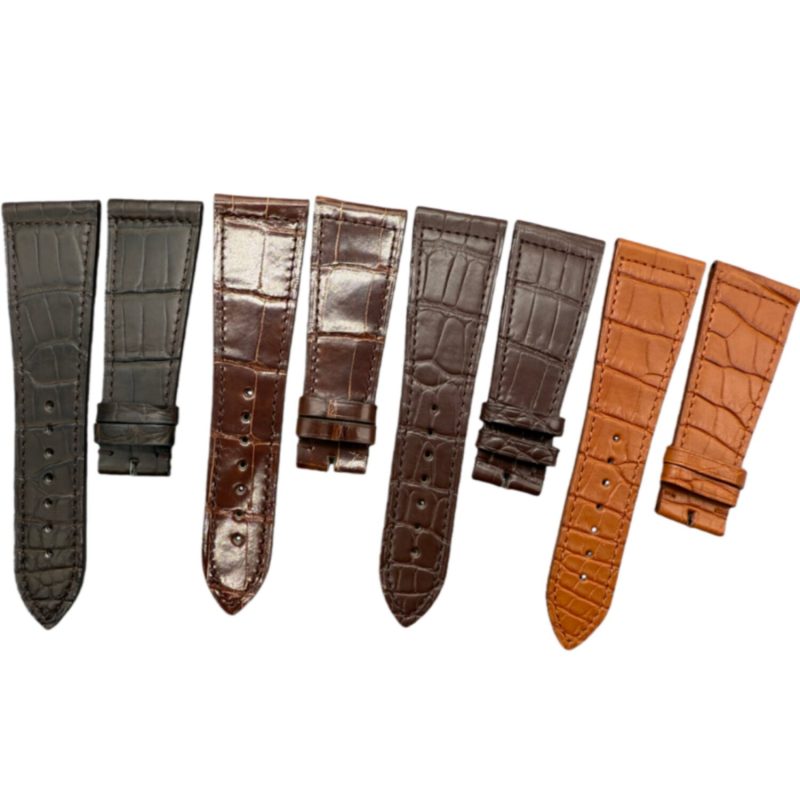 Custom Alligator Leather Watch Bands For Franck Muller Long Island(Multi Size & Color)