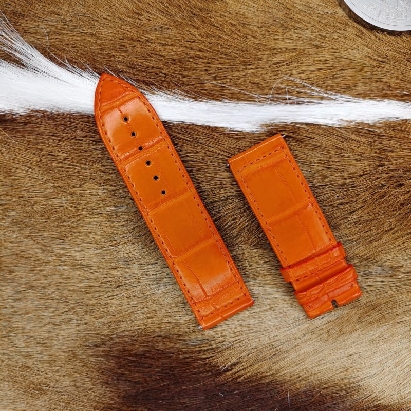 Custom Alligator Leather Watch Bands For Franck Muller Long Island(Multi Size & Color)