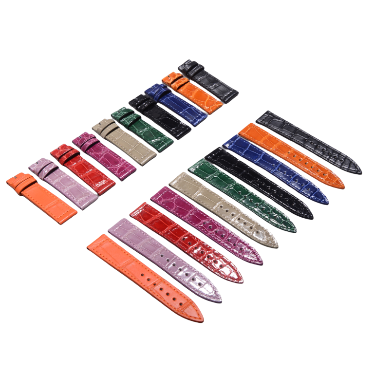 Custom Alligator Leather Watch Bands For Franck Muller Long Island(Multi Size & Color)