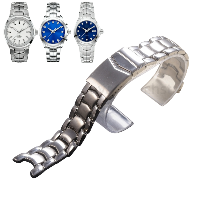 20mm 22mm Replacement Stainless Steel Precision Strap for TAG Heuer Link(Multiple Size) Men's Watch