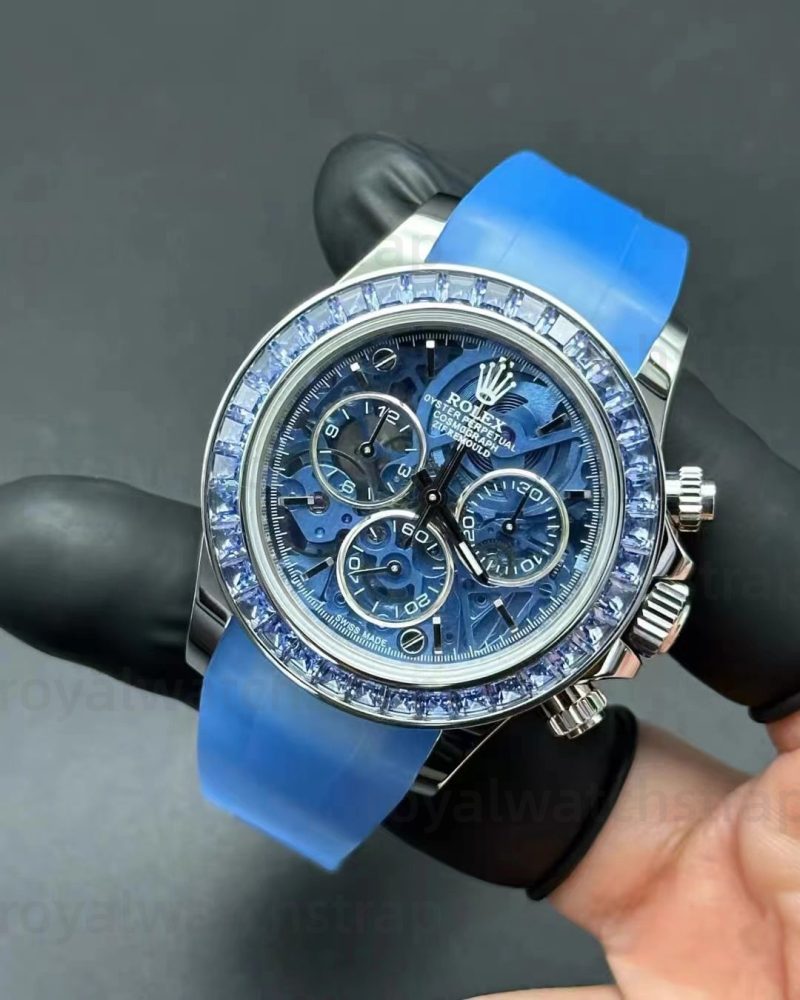 20mm Transparent Liquid Silicone Watch Strap For Rolex Submariner Daytona GMT-Master II