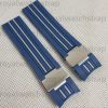 22mm Curved End Silicone Replacement Rubber Watch Strap For Ulysse Nardin Marine 353 8003 263