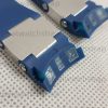 22mm Curved End Silicone Replacement Rubber Watch Strap For Ulysse Nardin Marine 353 8003 263