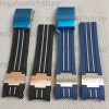 22mm Curved End Silicone Replacement Rubber Watch Strap For Ulysse Nardin Marine 353 8003 263