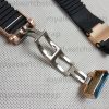 22mm Curved End Silicone Replacement Rubber Watch Strap For Ulysse Nardin Marine 353 8003 263