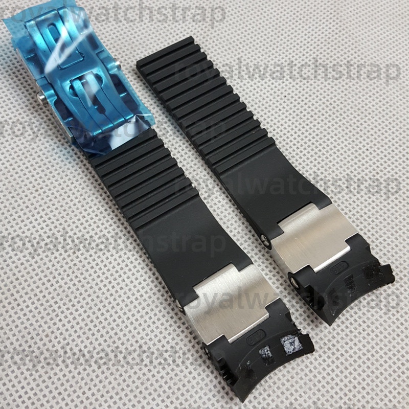 22mm Curved End Silicone Replacement Rubber Watch Strap For Ulysse Nardin Marine 353 8003 263 (9) 22mm Curved End Silicone Replacement Rubber Watch Strap For Ulysse Nardin Marine 353 8003 263