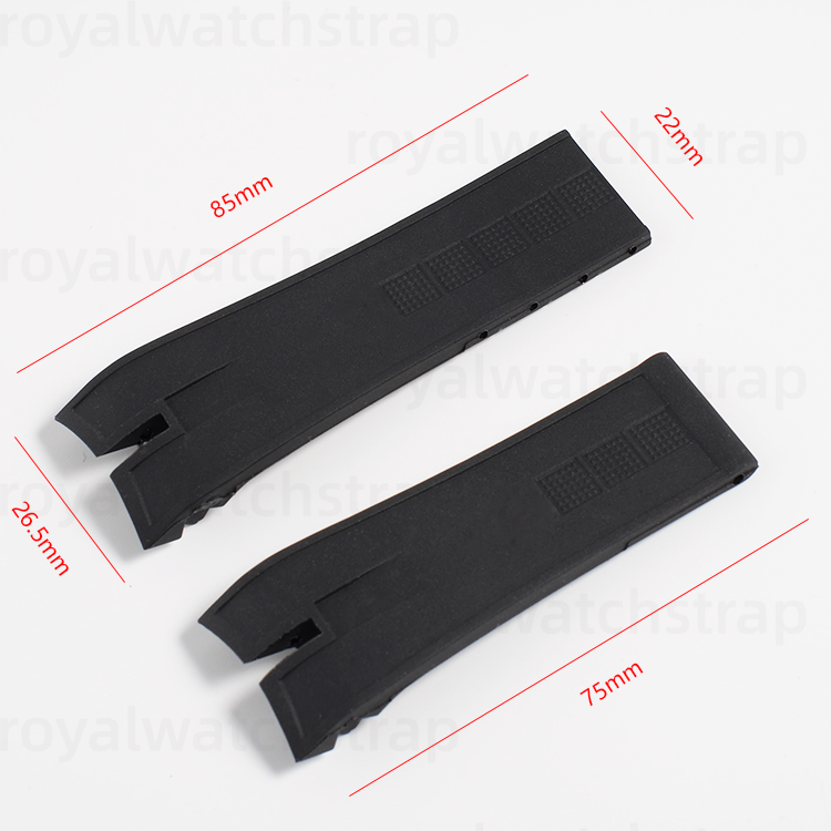 26.5mm Men's Silicone Rubber Watch Strap for Roger Dubuis EXCALIBUR King History Collection With Deployment Clasp (11) 26mm Men's Silicone Rubber Watch Strap for Roger Dubuis EXCALIBUR King History Collection With Deployment Clasp