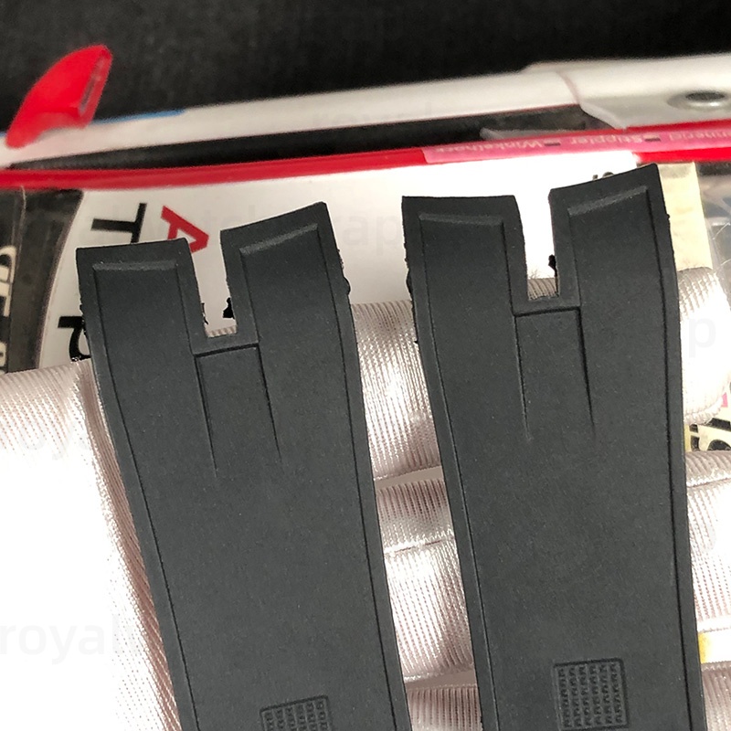 26.5mm Men's Silicone Rubber Watch Strap for Roger Dubuis EXCALIBUR King History Collection With Deployment Clasp (5) 26mm Men's Silicone Rubber Watch Strap for Roger Dubuis EXCALIBUR King History Collection With Deployment Clasp