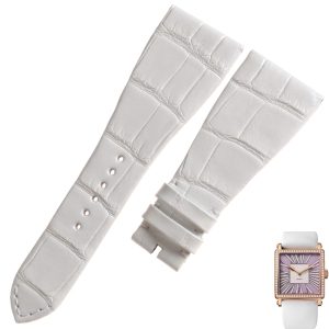27mm Replacement White Leather Watch Band Fit For Roger Dubuis 1188 Golden Square 27mm Replacement White Leather Watch Band Fit For Roger Dubuis 1188 Golden Square