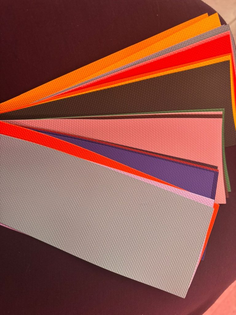 617.5mm FKM Fluoroelastomer PVC Rubber With Canvas Pattern Cut To Size Material For Handmade Watch Strap Making
