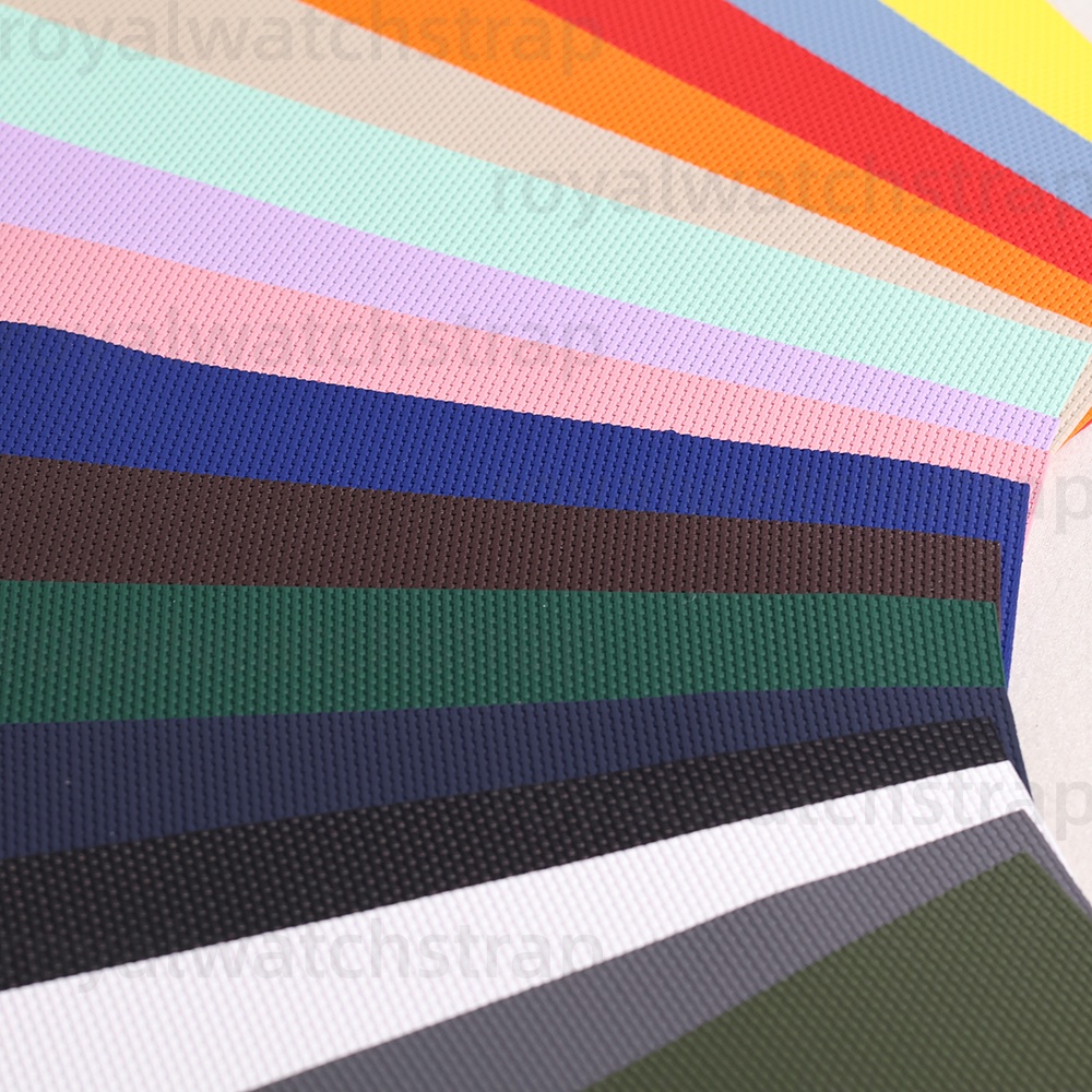 6-17.5mm Cut To Size Fluororubber PVC Rubber With Nylon Texture For Watch Strap Making