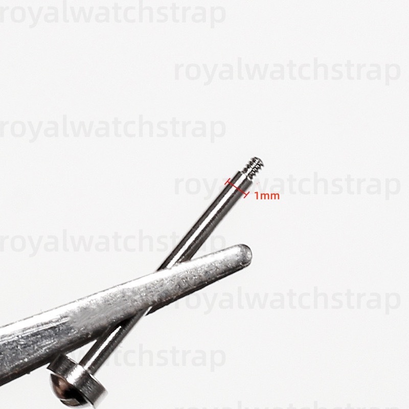 1.0mm Stainless Steel Watch Strap Connection Screws Spring Bars for BVLGARI Leather Watch Straps