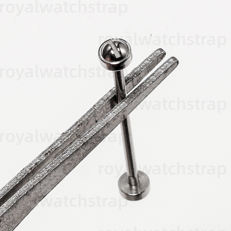 1.0mm Stainless Steel Watch Strap Connection Screws Spring Bars for BVLGARI Leather Watch Straps