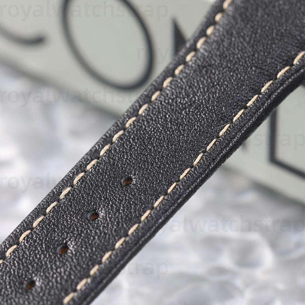 20mm 21mm Genuine Cowhide Leather Strap For IWC Watch With Quick-Release Adapter
