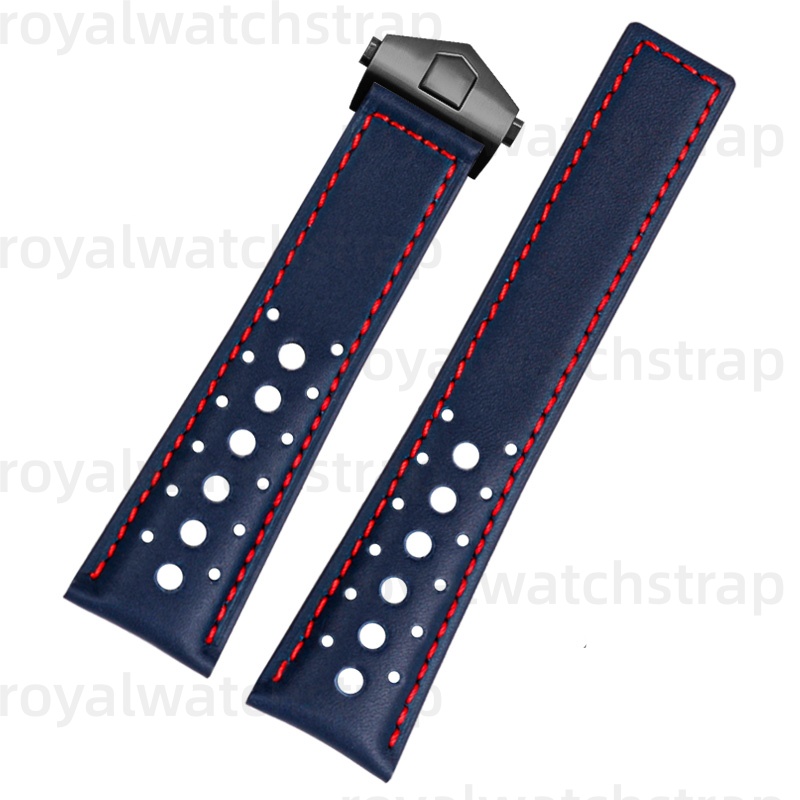 22mm Leather Watch Strap For TAG Heuer Monaco Carrera F1 Chronograph CBL2115 (Multi Color) (16)