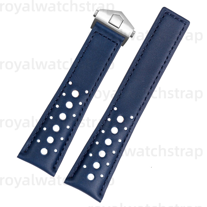 22mm Leather Watch Strap For TAG Heuer Monaco Carrera F1 Chronograph CBL2115 (Multi Color) (16)