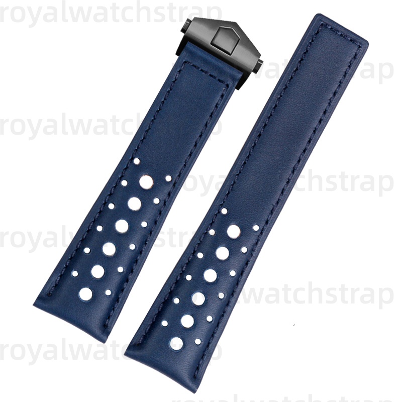 22mm Leather Watch Strap For TAG Heuer Monaco Carrera F1 Chronograph CBL2115 (Multi Color) (16)