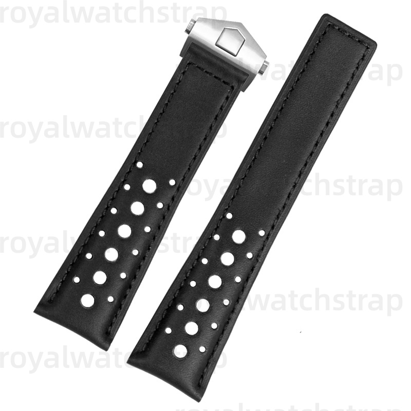 22mm Leather Watch Strap For TAG Heuer Monaco Carrera F1 Chronograph CBL2115 (Multi Color) (16)