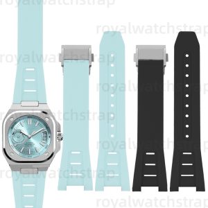 25-12mm Silicone Watch Strap For Bell & Ross INSTRUMENTS BRX5R/BR05(Tiffany Blue,Orange,Black)