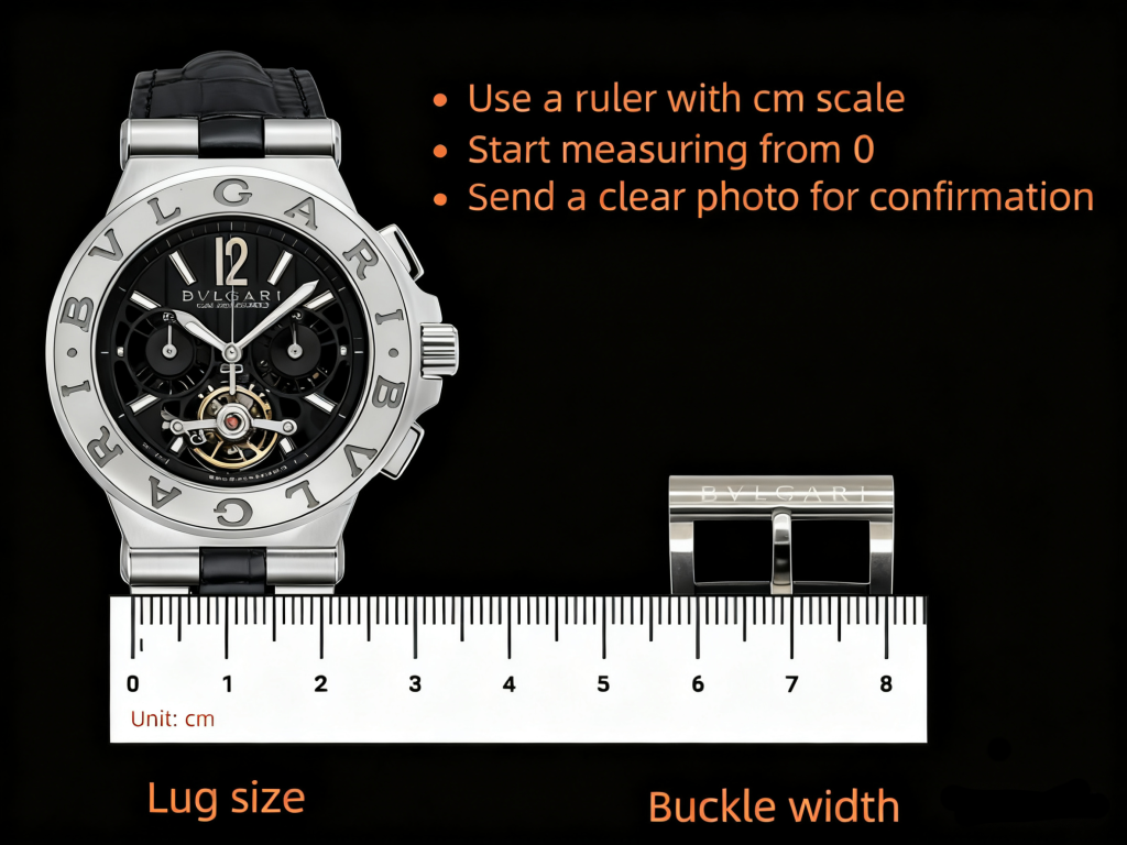 Bulgari Diagono Watch Band Replacement Size Guide